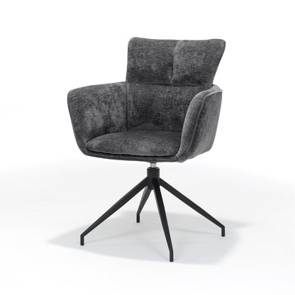 Evan armchair Fabric Perfect Harmony Anthracite