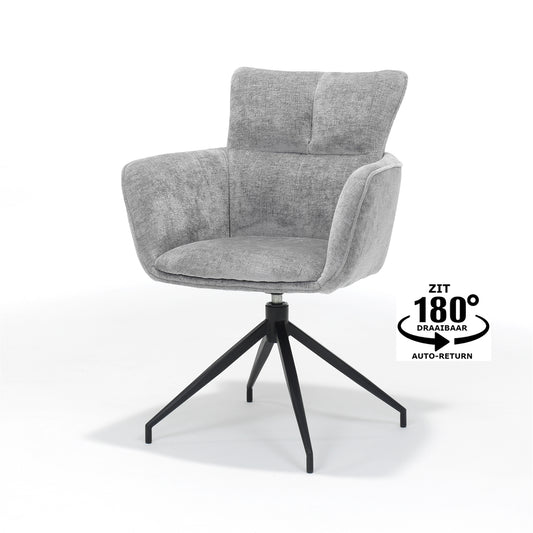 Evan armchair Fabric Perfect Harmony Grey