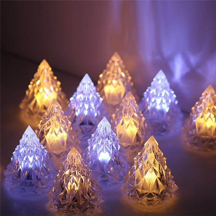 Detailopname van de verfijnde kristalglans van de verlichting
