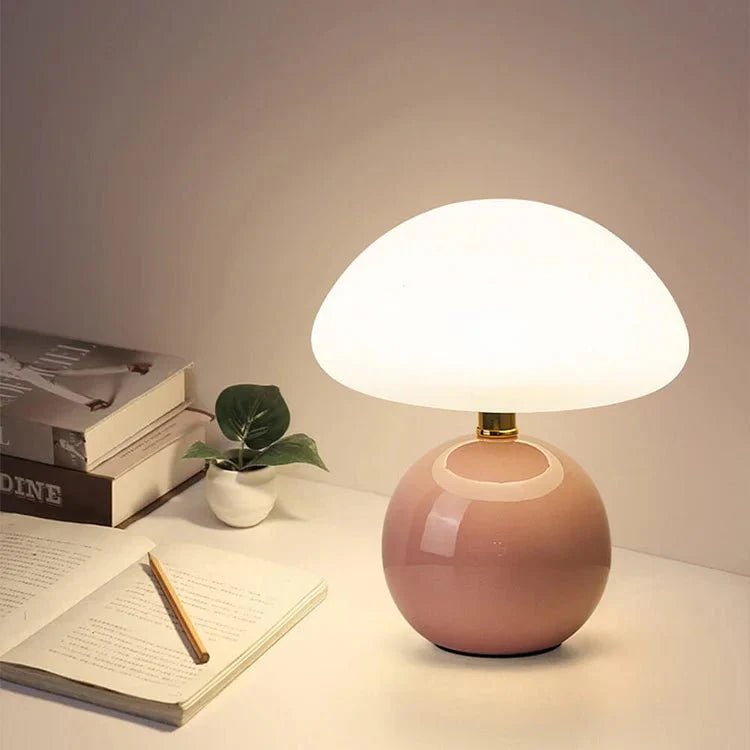 chic franse roomlamp met champignonvorm