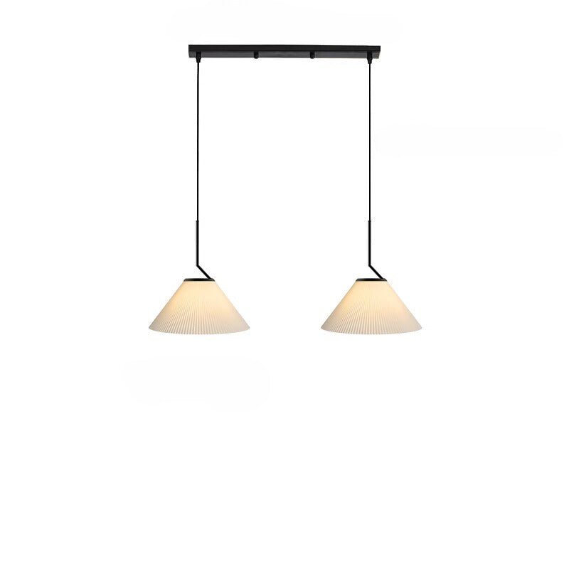 stijlvolle nordic geplooide crème hanglamp voor een elegante sfeer