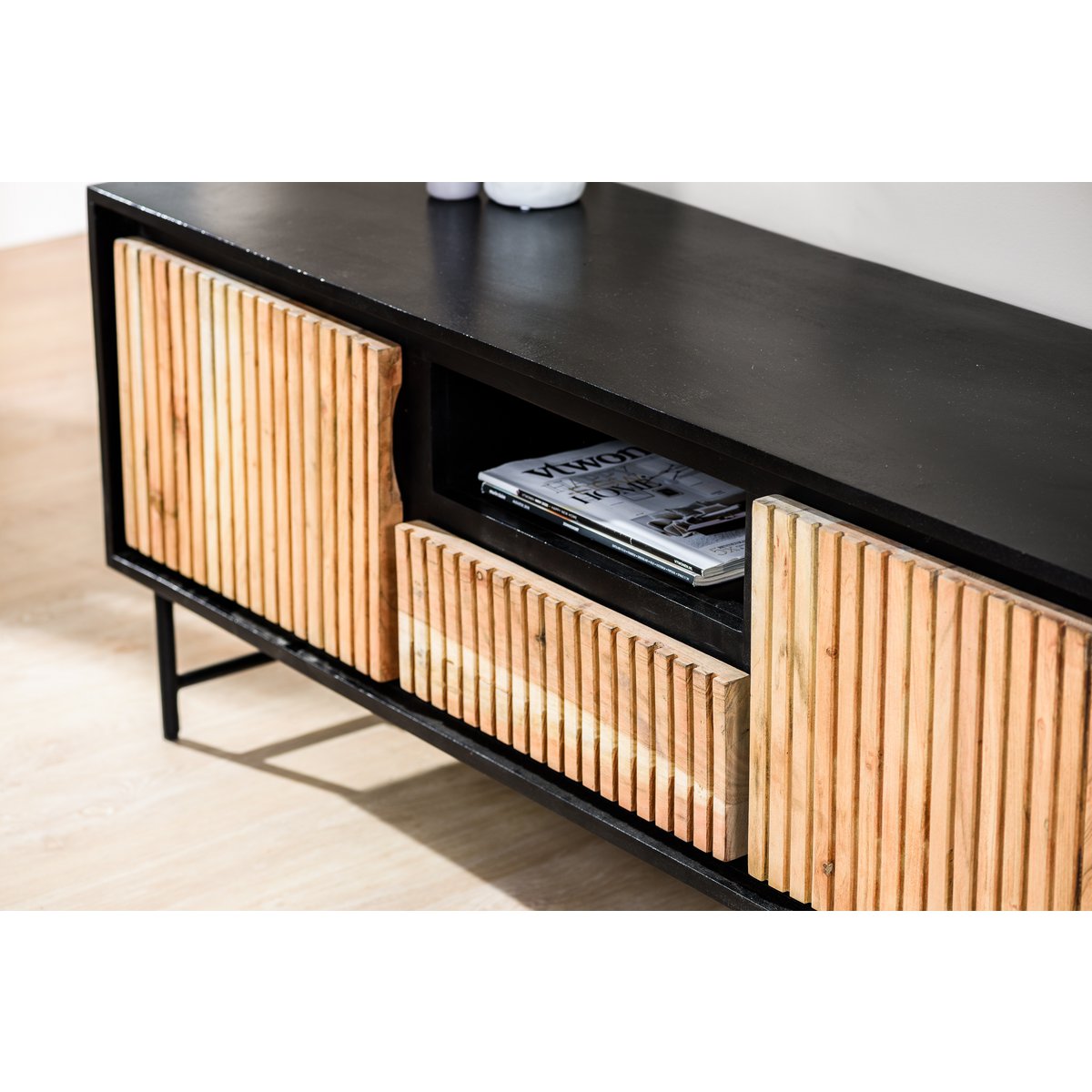 tv cabinet, 140 cm, b420 acacia pure