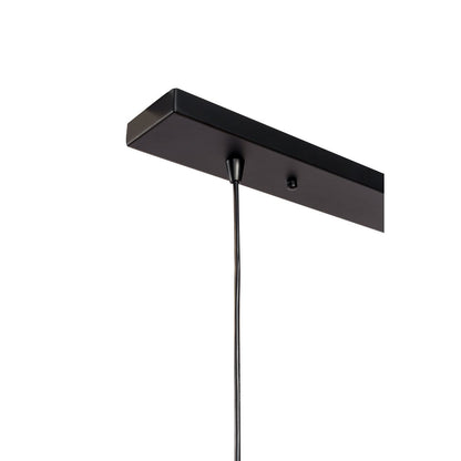 Pendant lamp, 5-light, H340 black