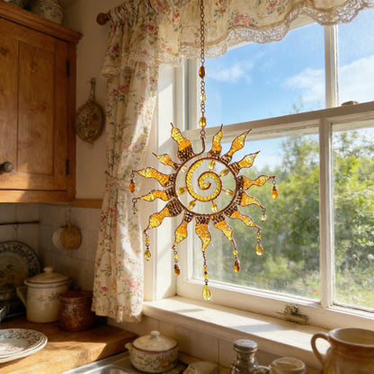 Zonvanger Kristal Ornament Handgemaakt