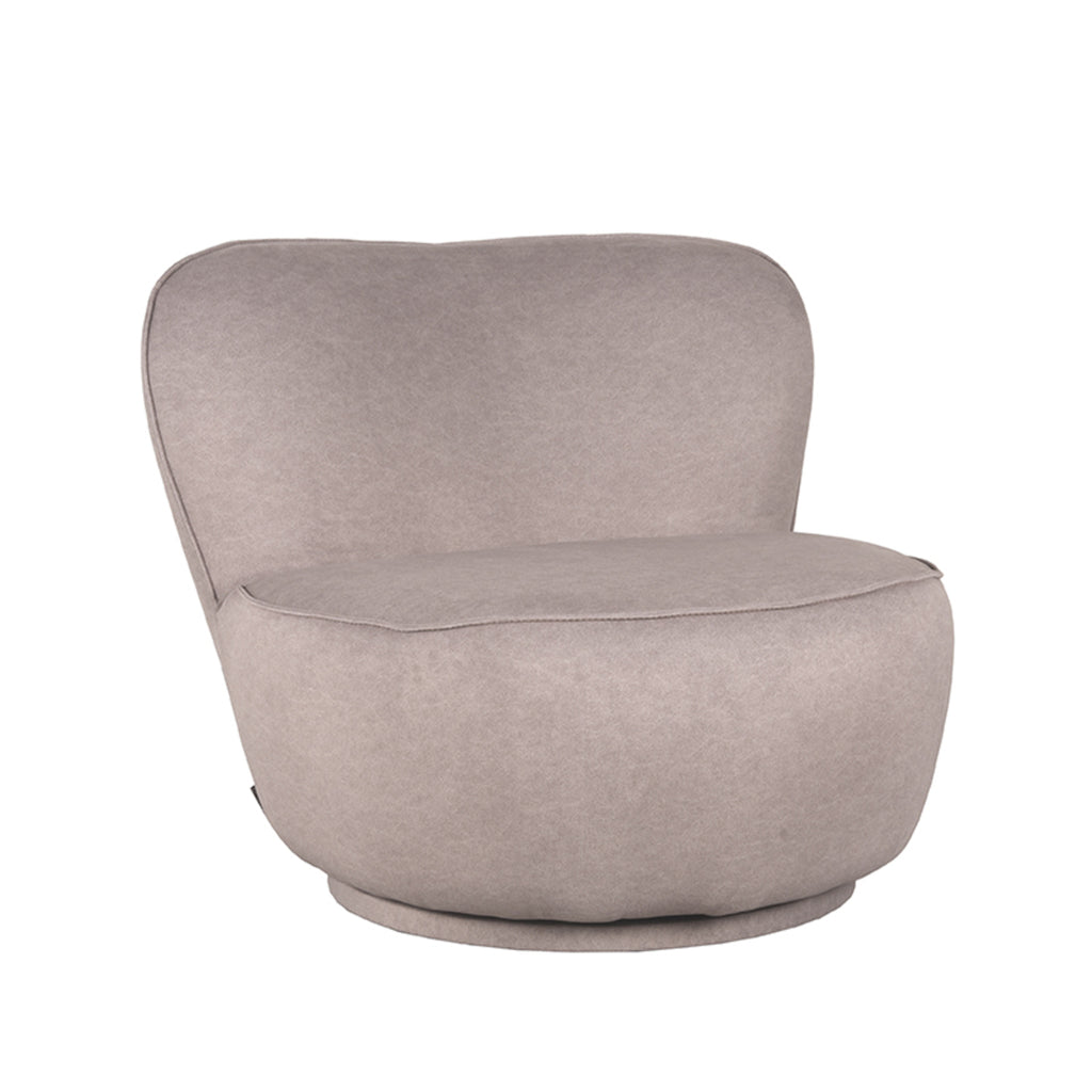 label51 armchair bunny - taupe - microfiber