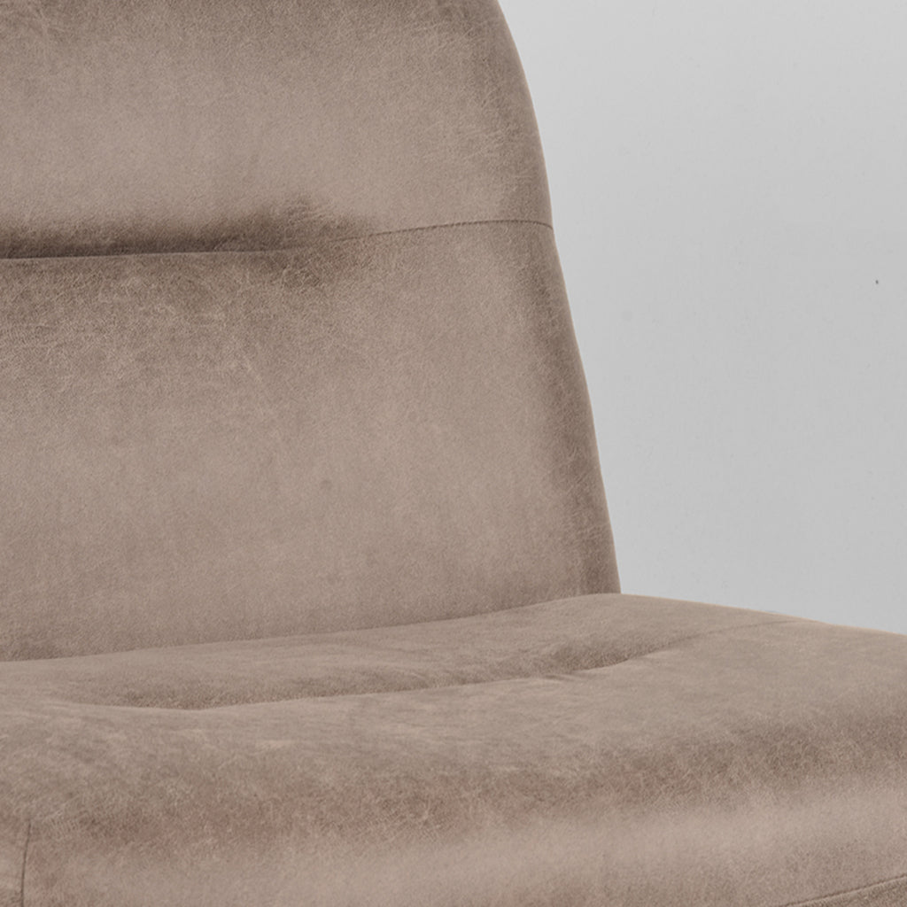 label51 armchair eli - taupe - microfiber