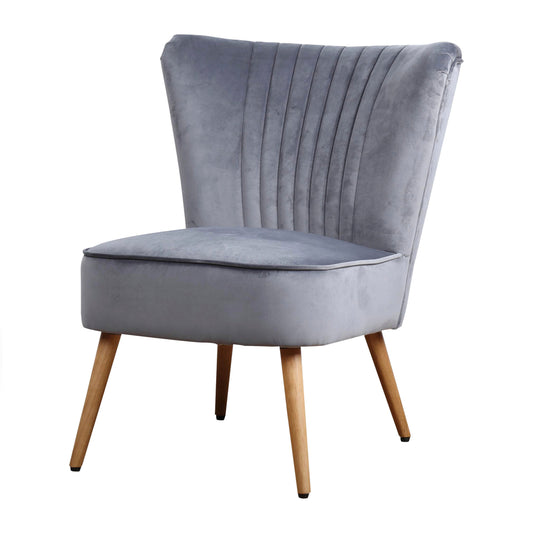 Armchair Eva Fabric Velvet Grey -&gt; Armchair Eva Fabric Velvet Grey