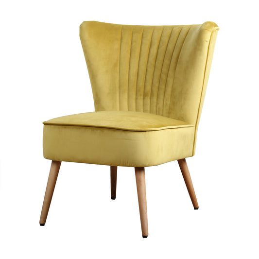 Armchair Eva Fabric Velor Ocher -&gt; Armchair Eva Fabric Velor Ocher