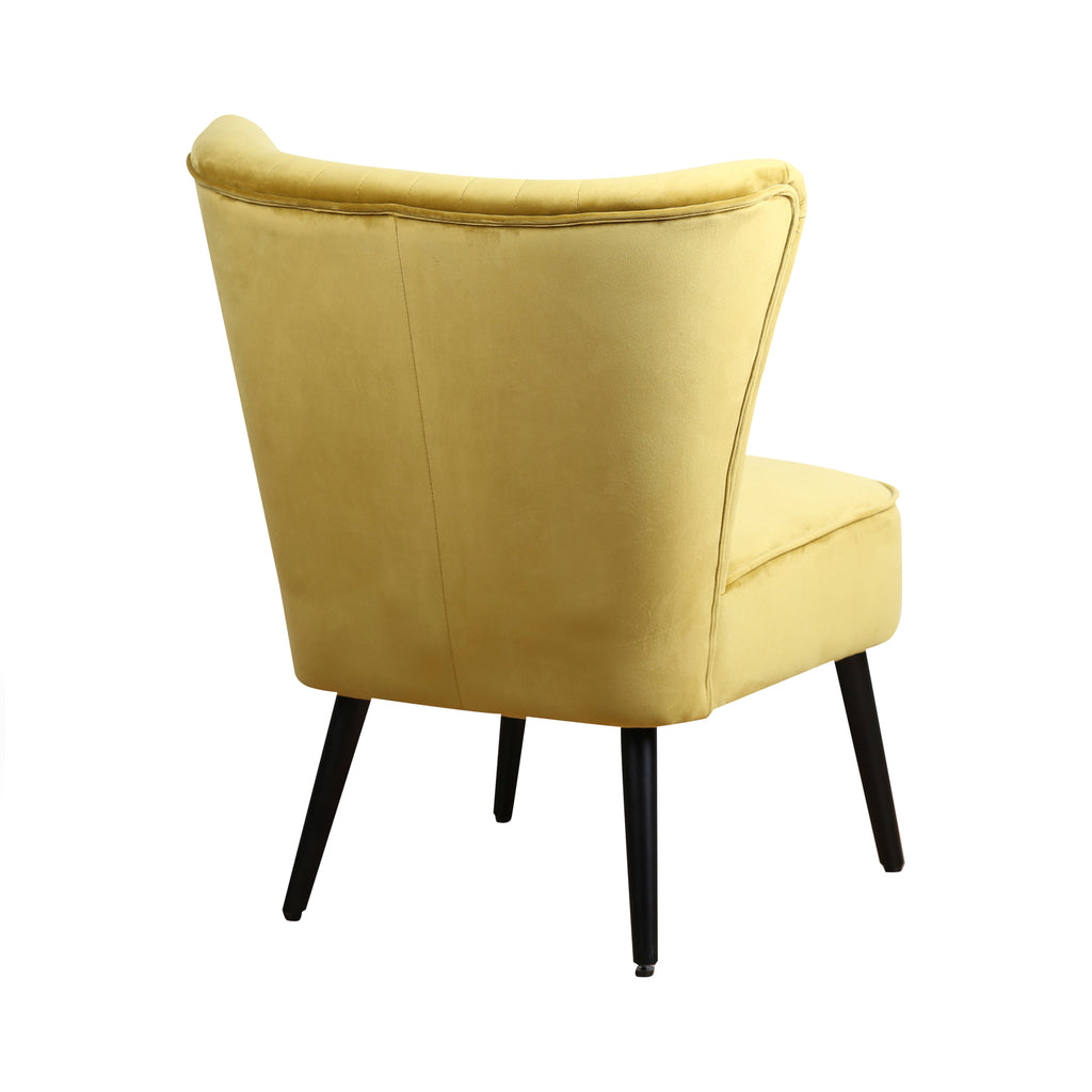 fauteuil eva stof velours oker -> fauteuil eva stof velours oker