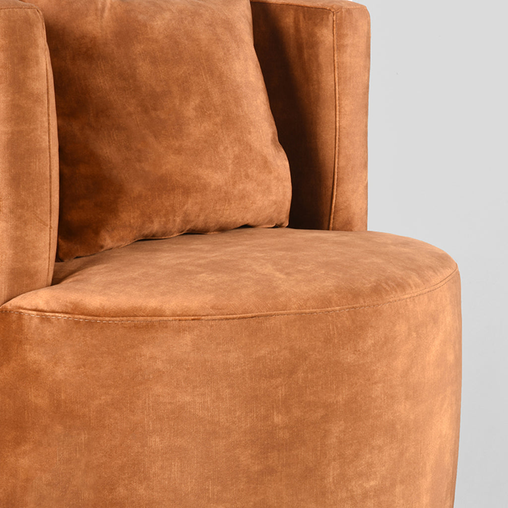 label51 armchair evy - ocher - velours