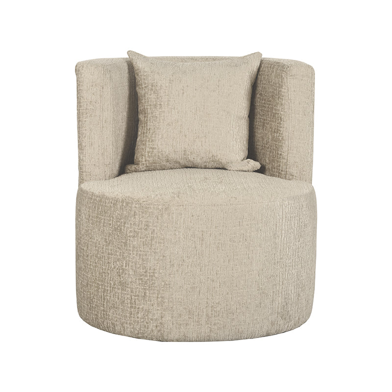 label51 armchair evy - beige - velvet