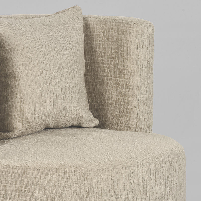 label51 armchair evy - beige - velvet