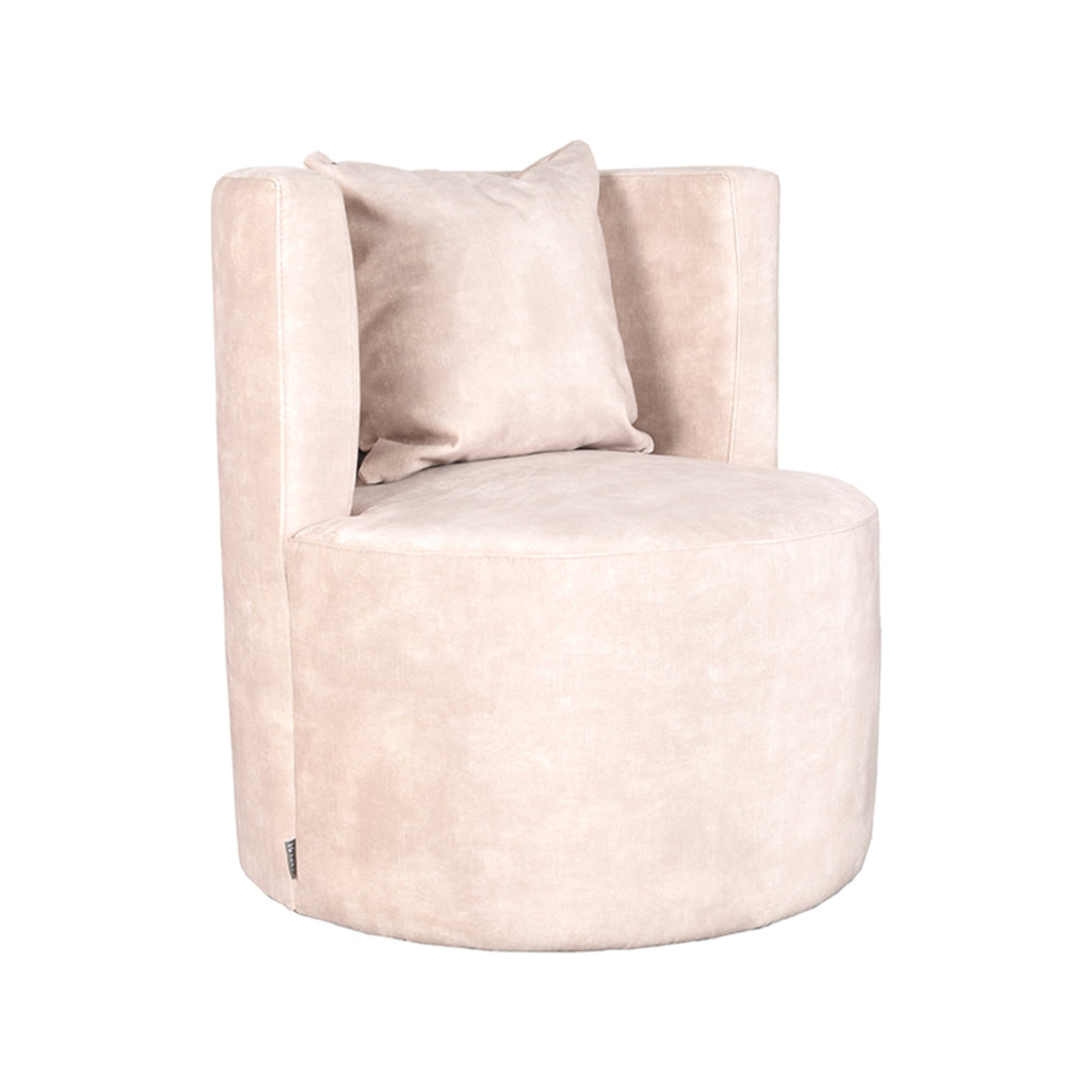 label51 armchair evy - natural - velvet