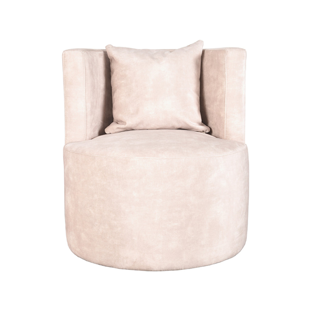 label51 armchair evy - natural - velvet