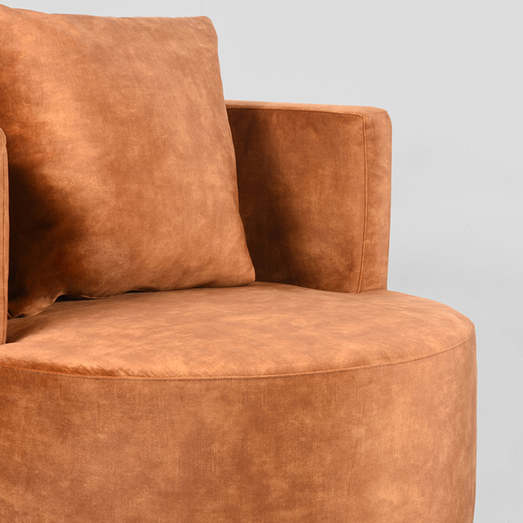 label51 armchair evy - ocher - velours