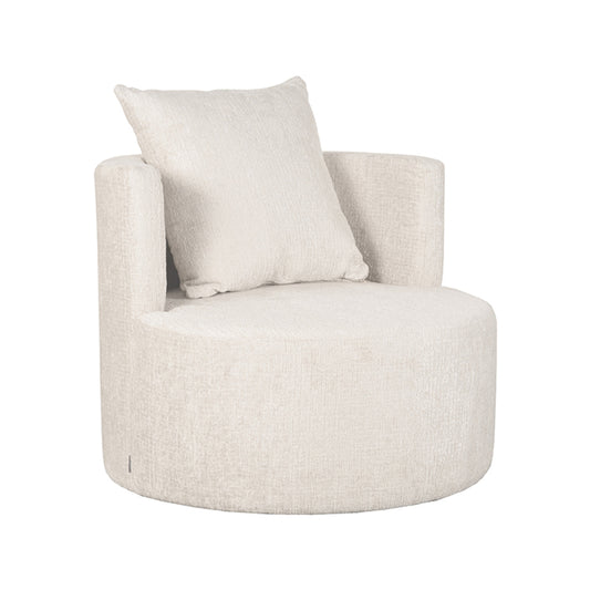 LABEL51 Fauteuil Evy - Natuurlijk - Fluweel