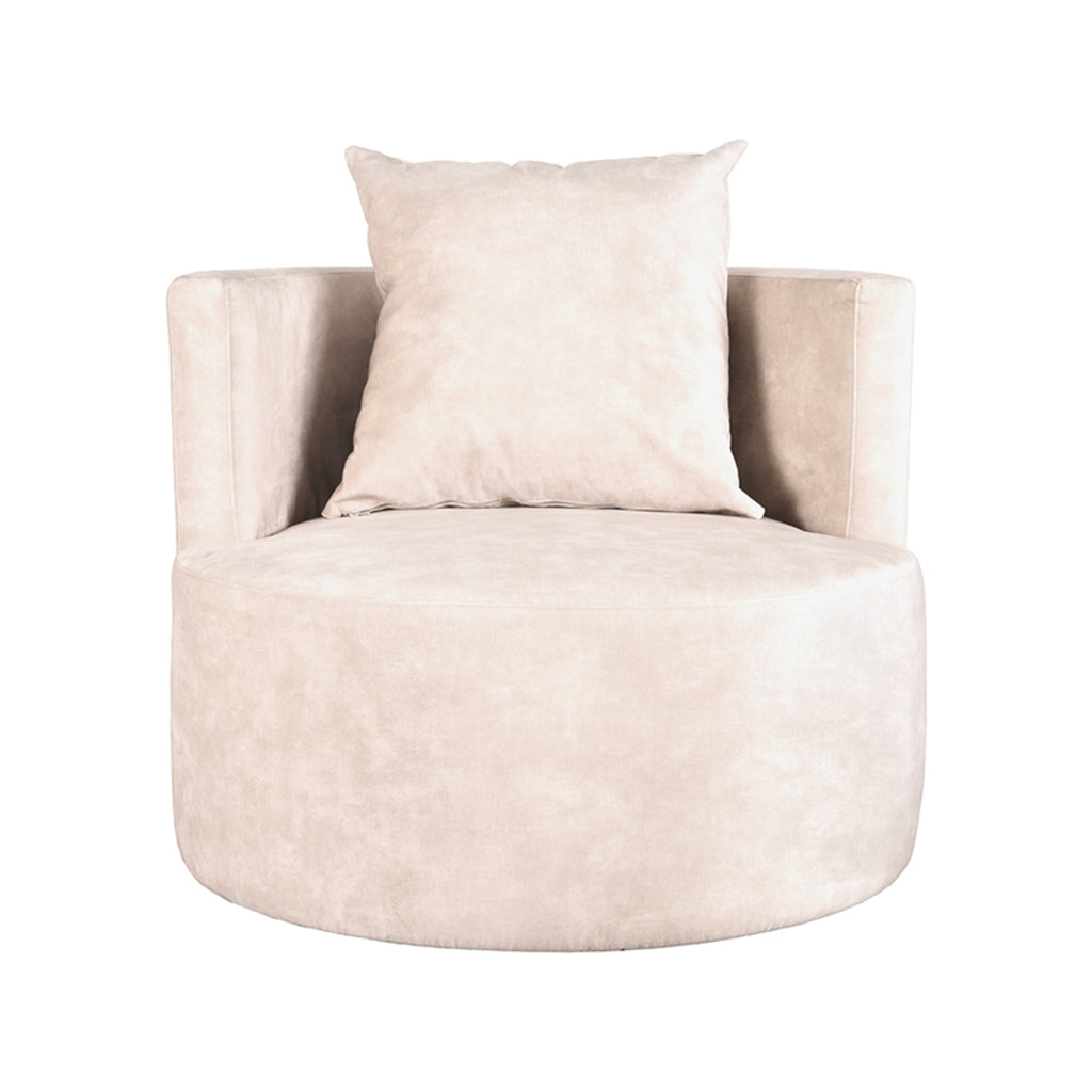 label51 armchair evy - natural - velvet