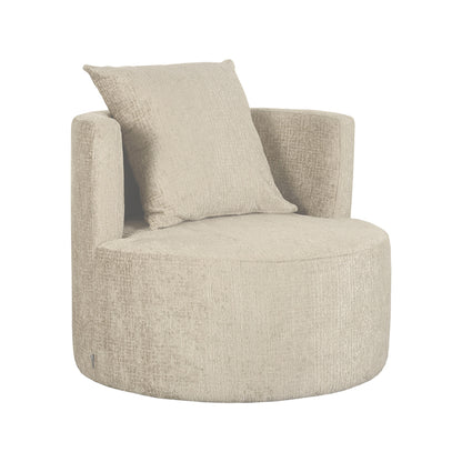 LABEL51 Armchair Evy - Beige - Velvet