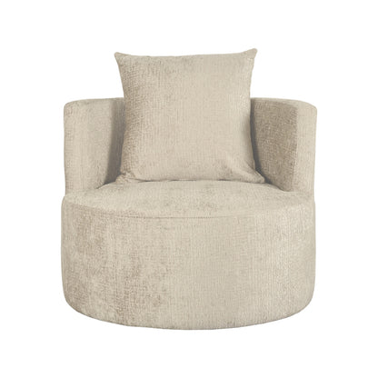 LABEL51 Armchair Evy - Beige - Velvet