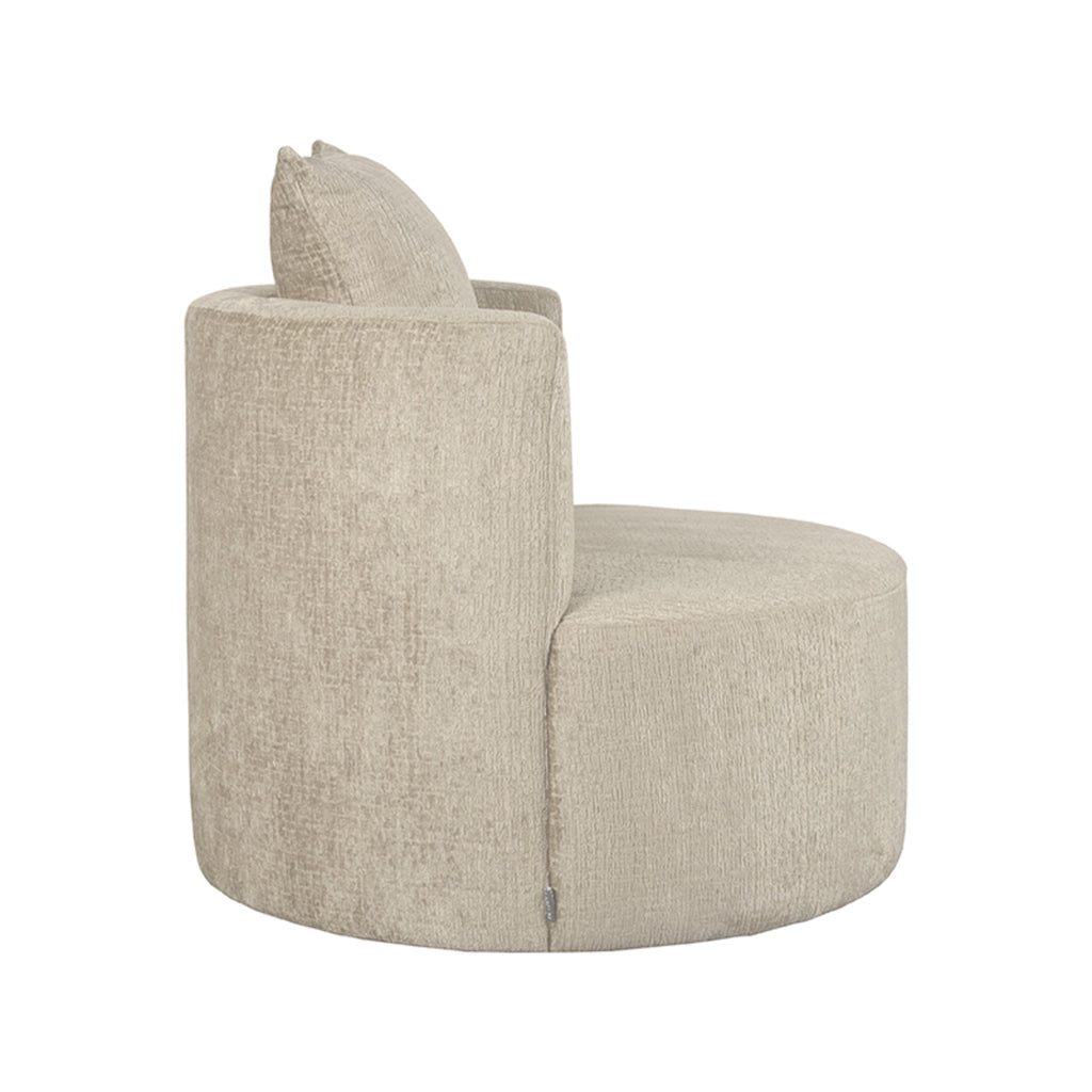 label51 armchair evy - beige - velvet