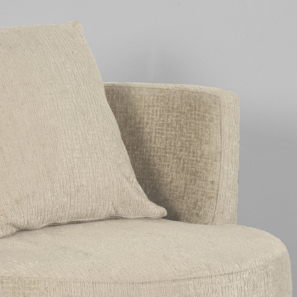 label51 armchair evy - beige - velvet