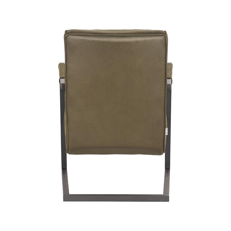 label51 milo armchair - army green - microfiber