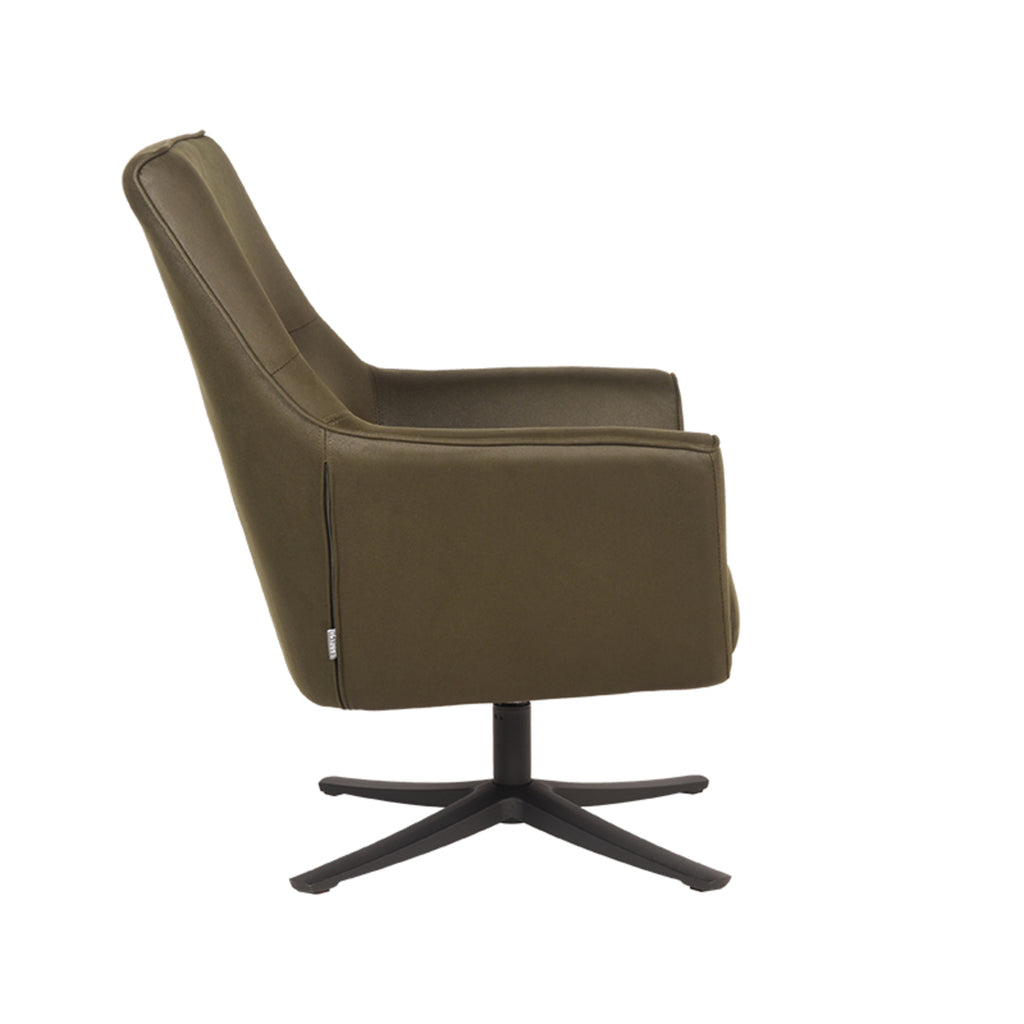 label51 armchair tod - army green - microfiber