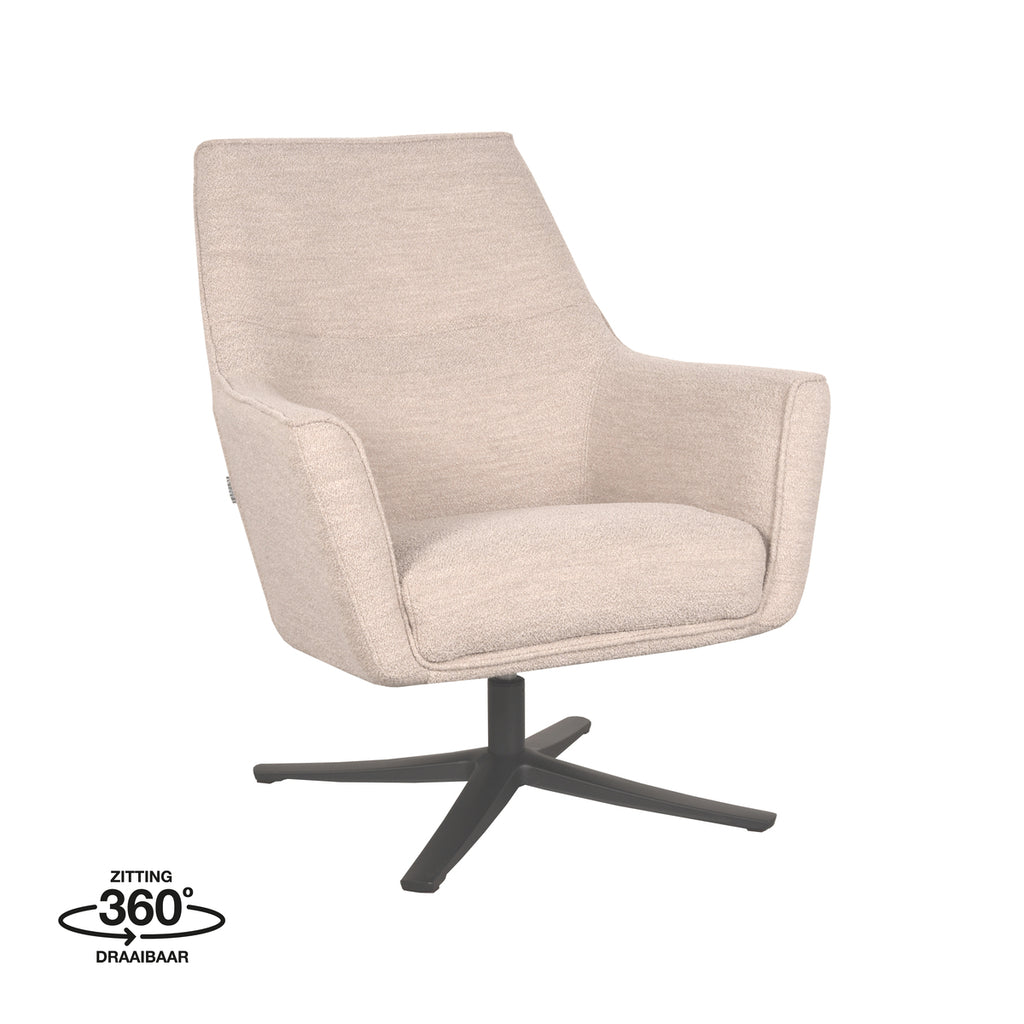 label51 fauteuil tod - natuurlijk - boucle