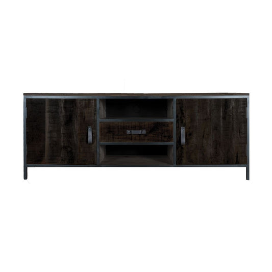 TV Dresser Luuk Black Mango Wood 120 cm