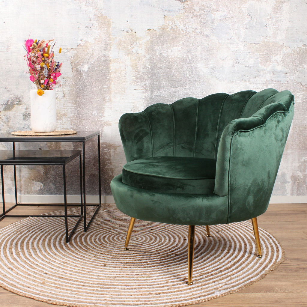 feliz armchair velvet dark green