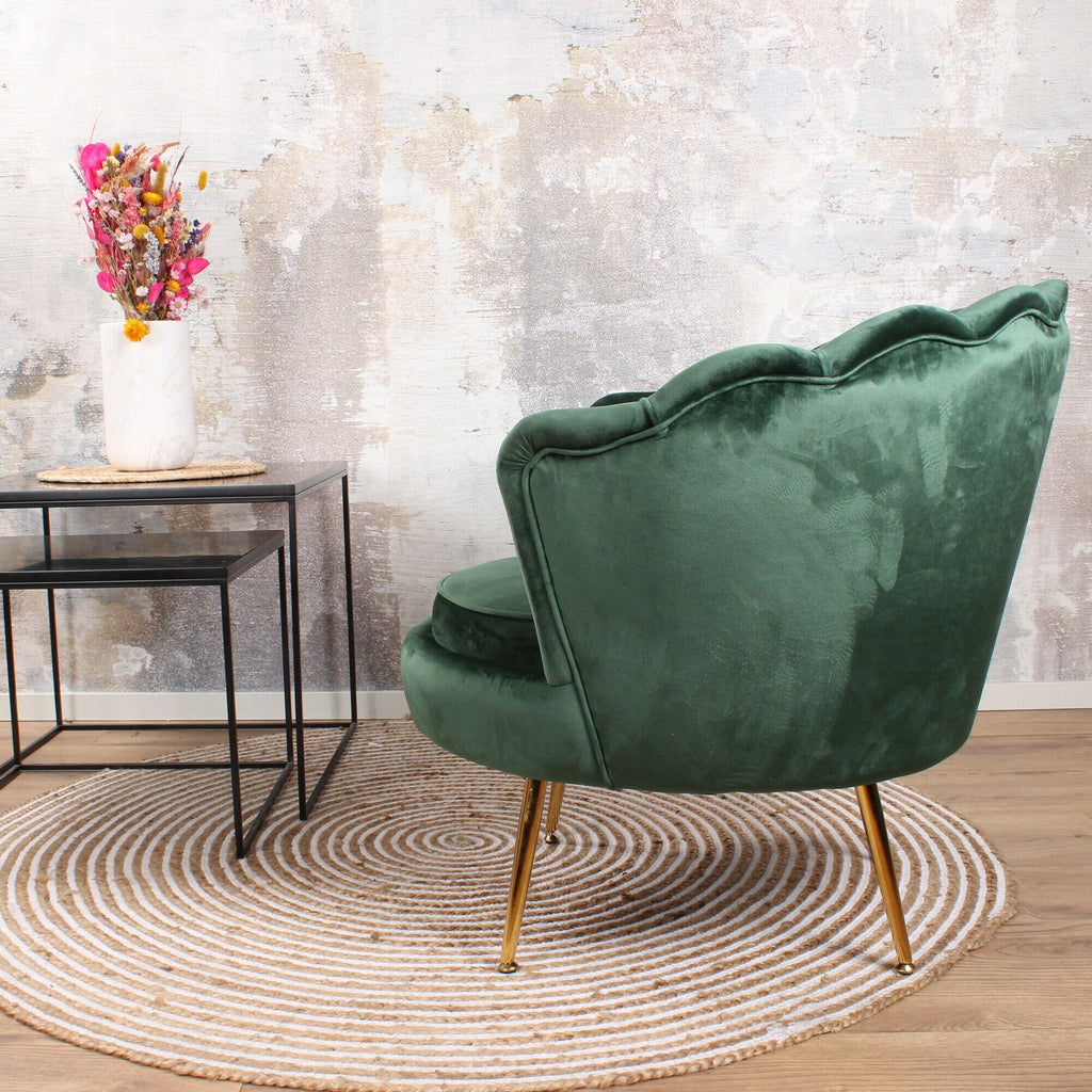 feliz armchair velvet dark green