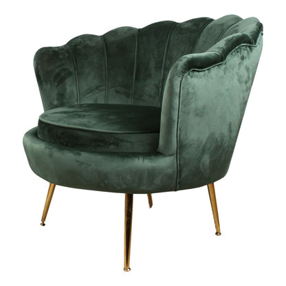 Feliz armchair velvet dark green