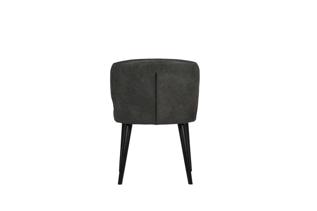 fiori anthracite terra leather dining chair