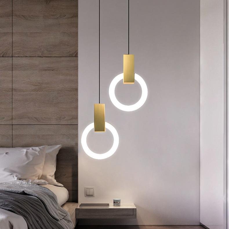 elegante nordic ring led hanglamp voor een moderne sfeer