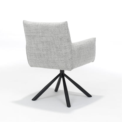 Focus armchair - Fabric Oasis Bisque - swivel base black