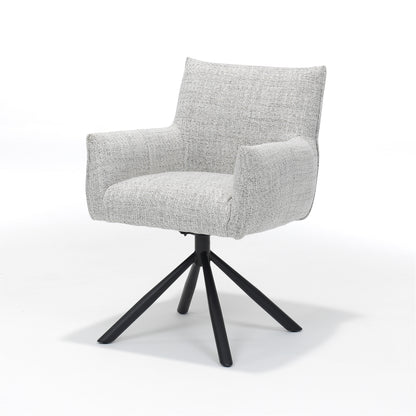 Focus armchair - Fabric Oasis Bisque - swivel base black