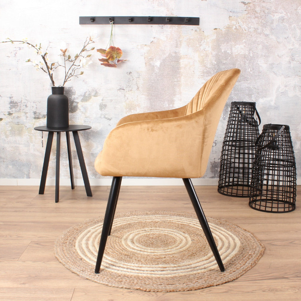 gaby armchair velvet gold