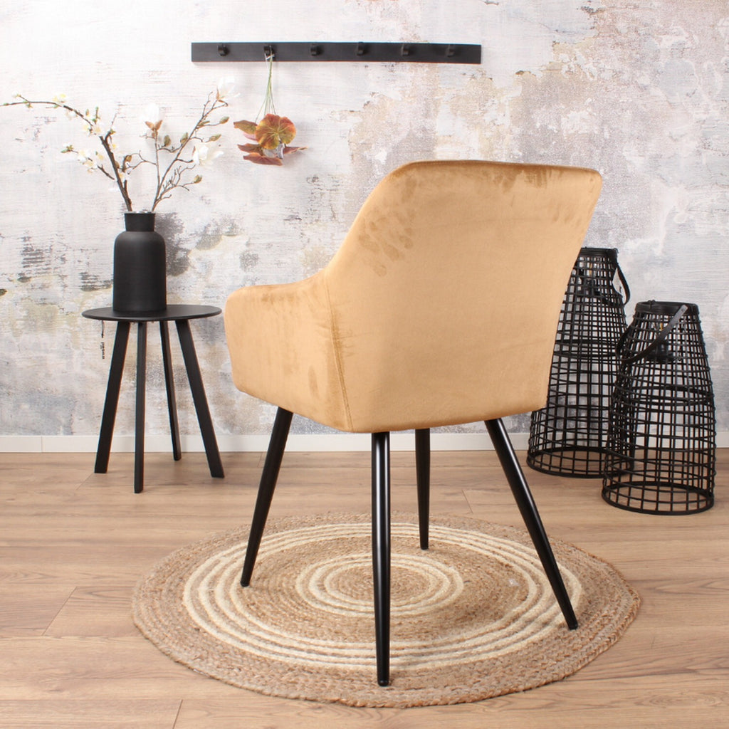 gaby armchair velvet gold