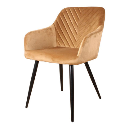 Gaby armchair velvet gold