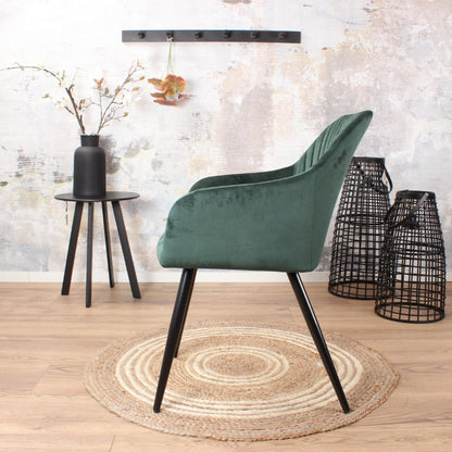 Gaby armchair velvet green