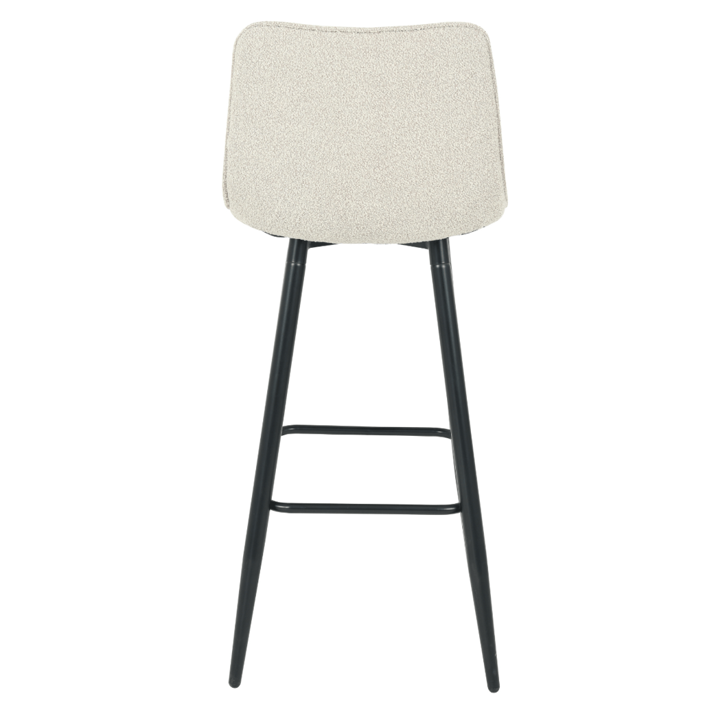 gaby bar stool 75 cm bouclé beige