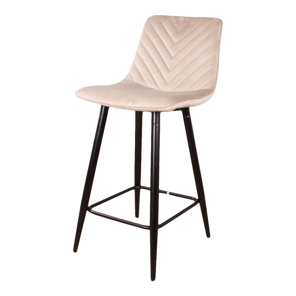 gaby barstool velvet 65cm champagne