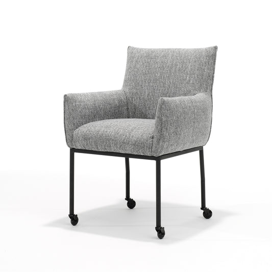 Giant armchair - Fabric Oasis Grey, Skate wheels