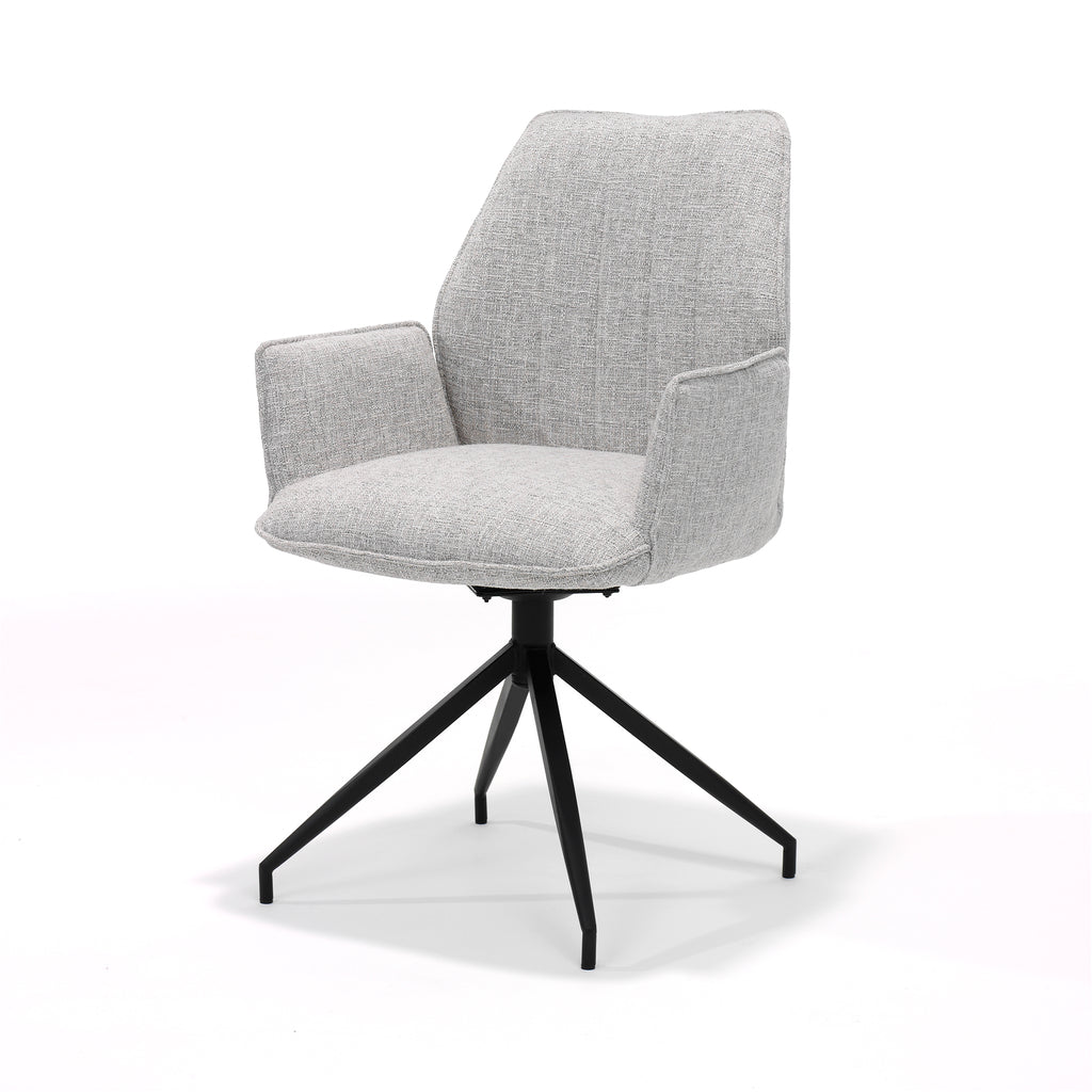 gio armchair m4 with swivel base in oasis shell fabric