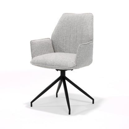 Gio armchair M4 with swivel base in Oasis Shell fabric