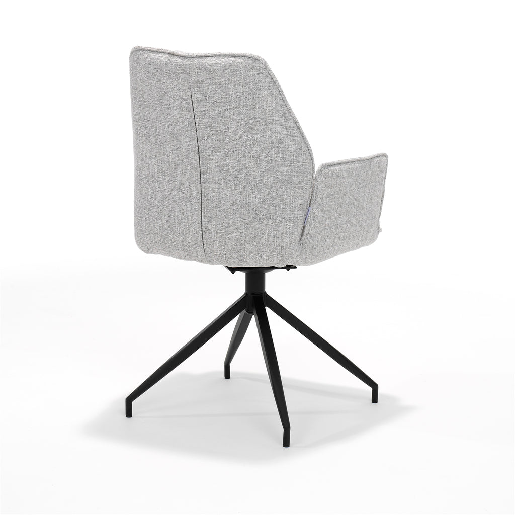 gio armchair m4 with swivel base in oasis shell fabric