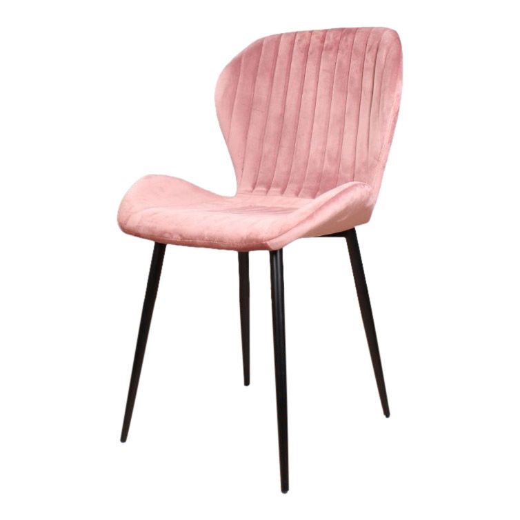 giulia dining chair velvet salmon pink return