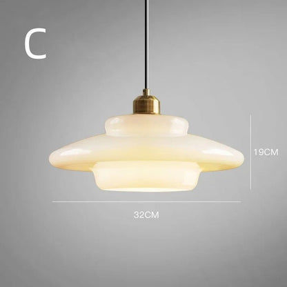 Elegante Witte Glazen Hanglamp voor een Stralende Verlichting