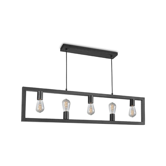 LABEL51 Hanging lamp Quadrato - Black - Metal