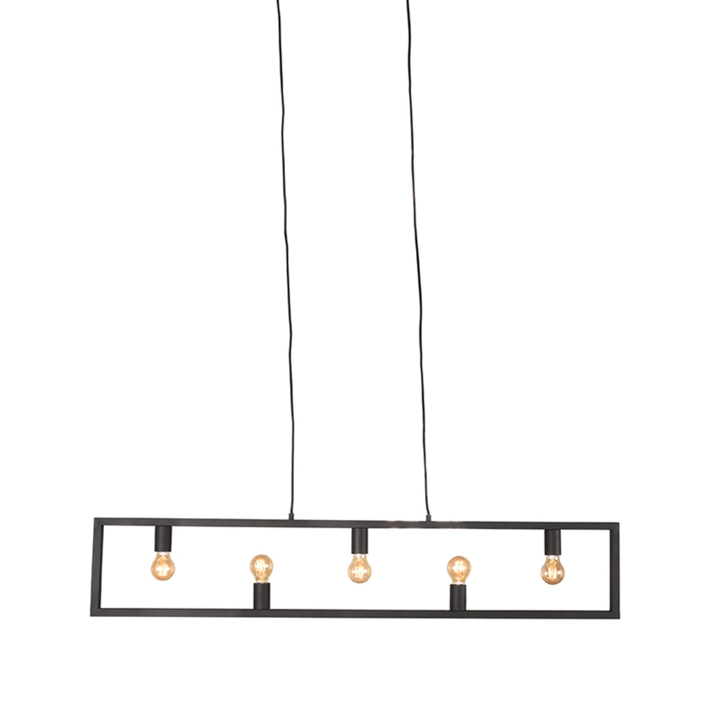 label51 hanging lamp quadrato - black - metal